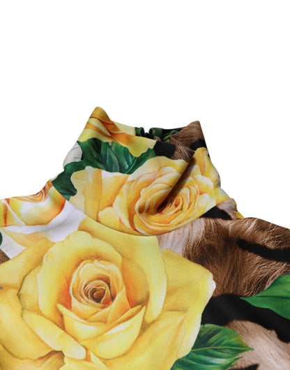 Multicolor Floral Print Sheath Mini Dress