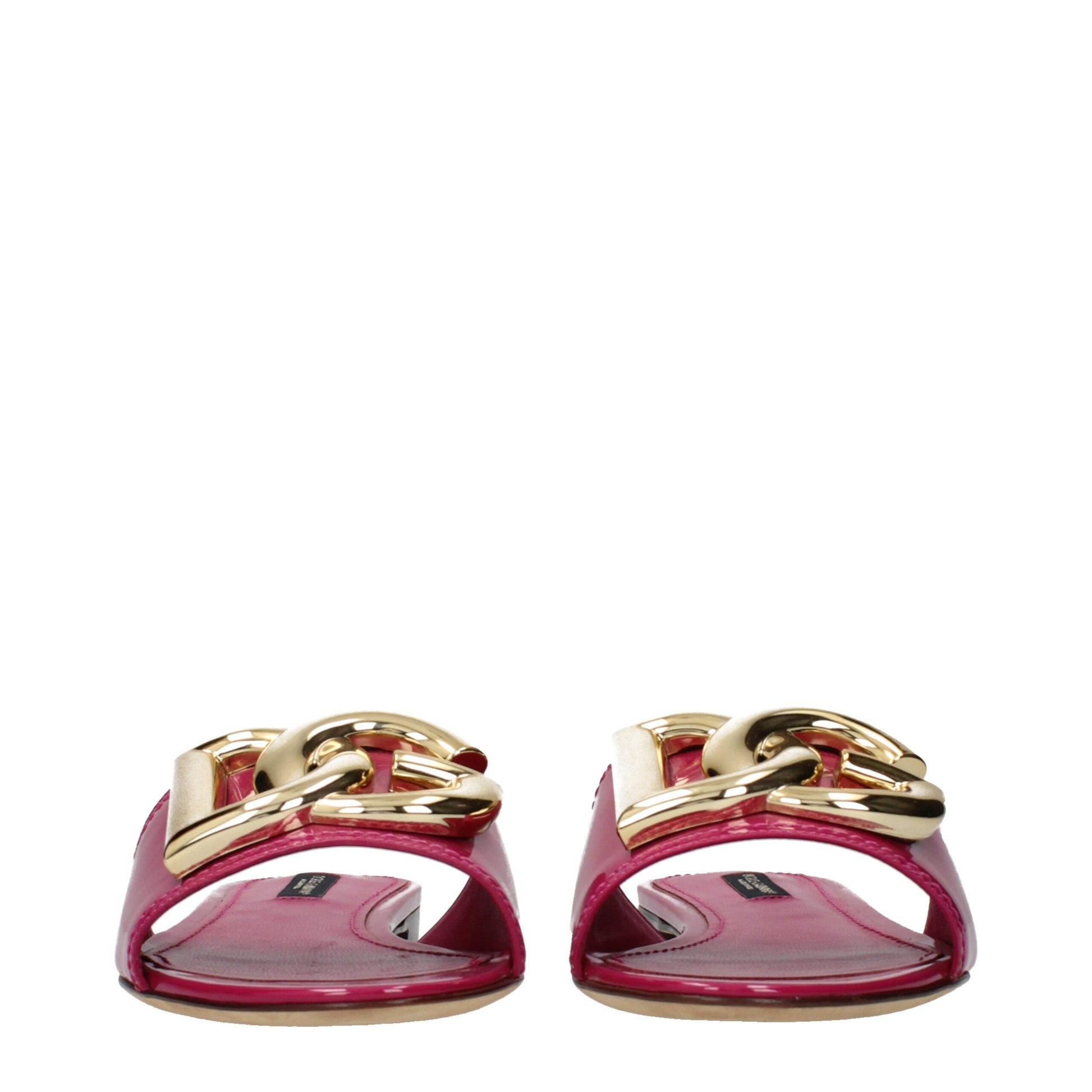 Pink Leather Slippers