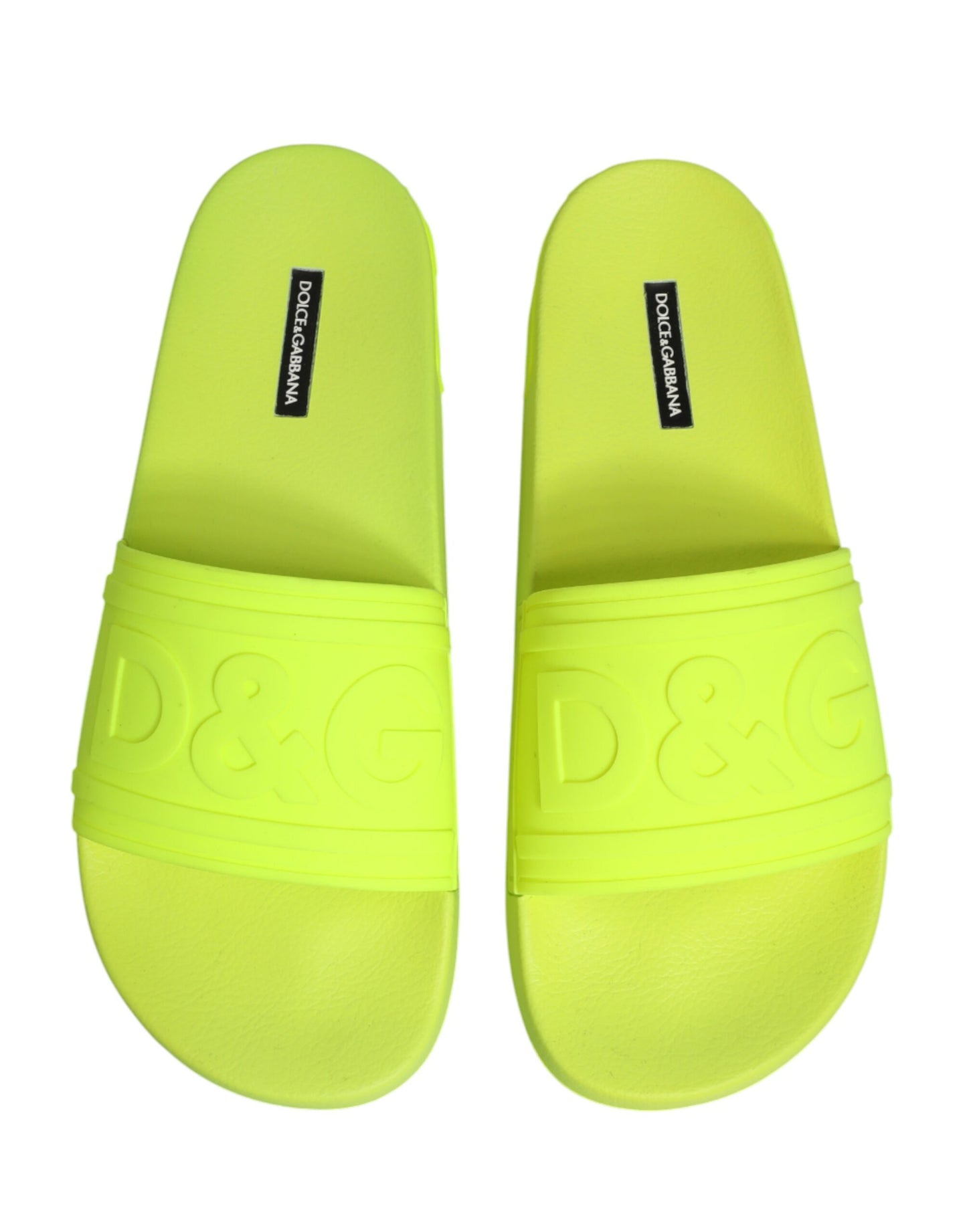 Green Rubber Slides Sandals Beachwear Shoes