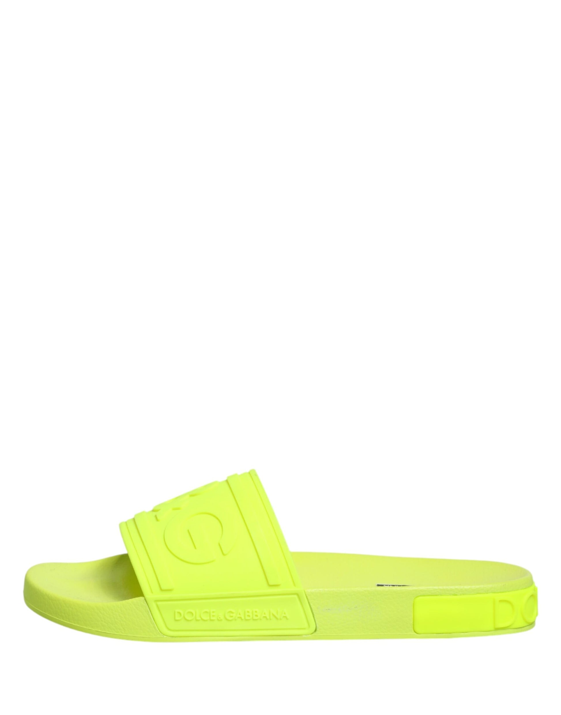 Green Rubber Slides Sandals Beachwear Shoes