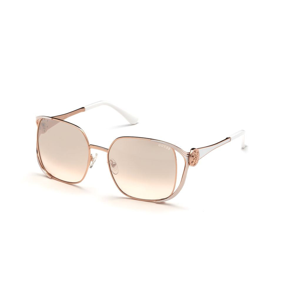 Rose Gold Metal Sunglasses