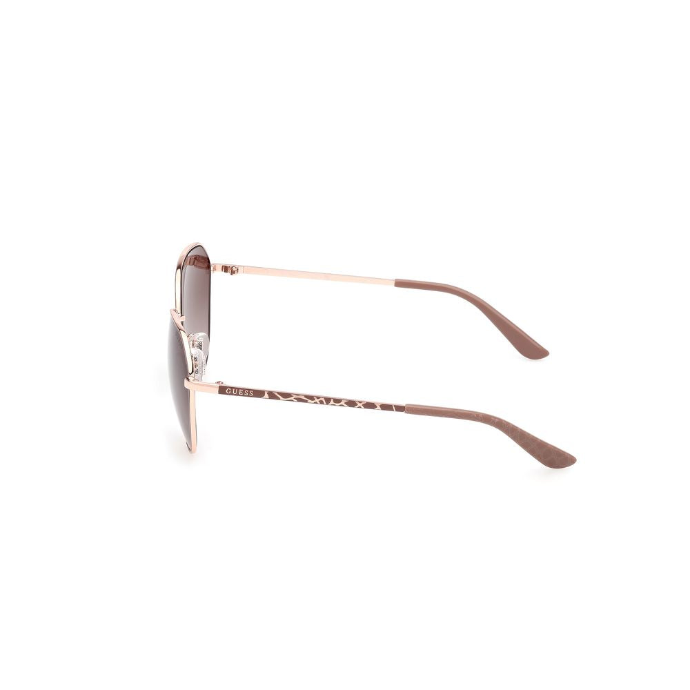 Beige Metal Sunglasses