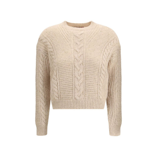 Beige Polyamide Sweatshirt