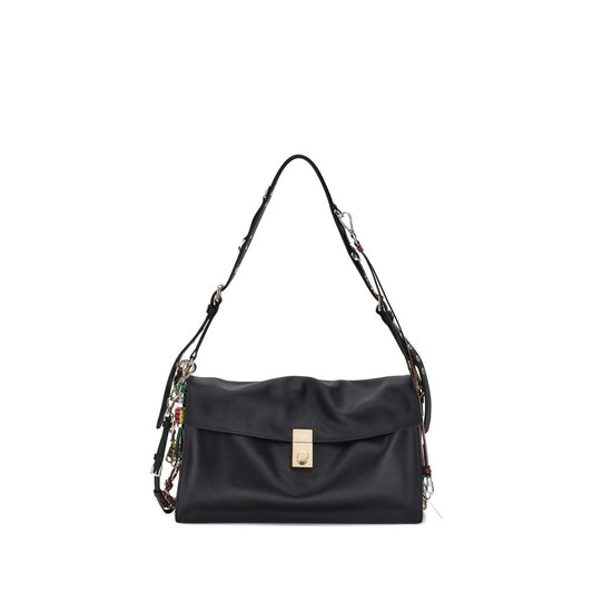 Black Calf Leather Bos Taurus Shoulder Bag