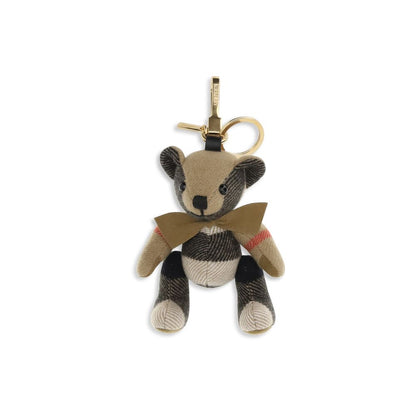 Beige Cashmere Keychain