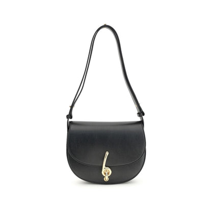 Black Calf Leather Bos Taurus Shoulder Bag