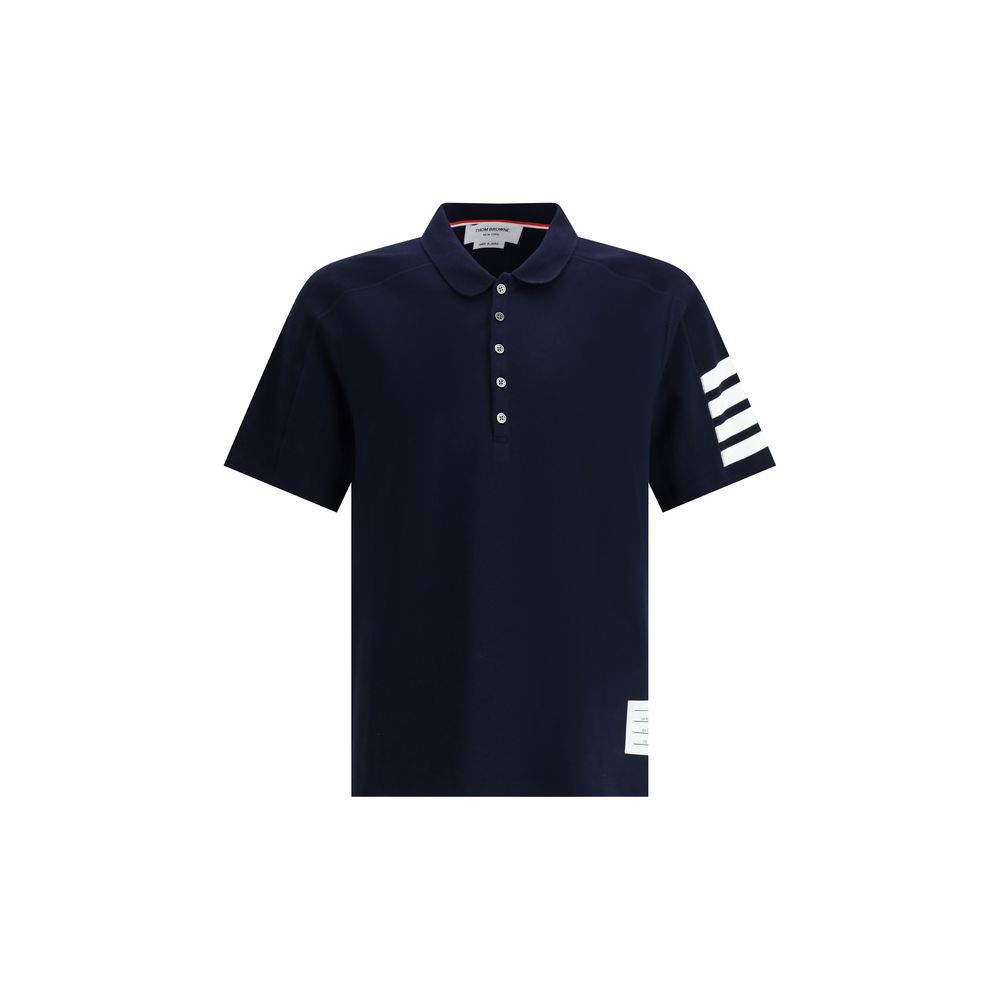 Blue Cotton Polo Shirt