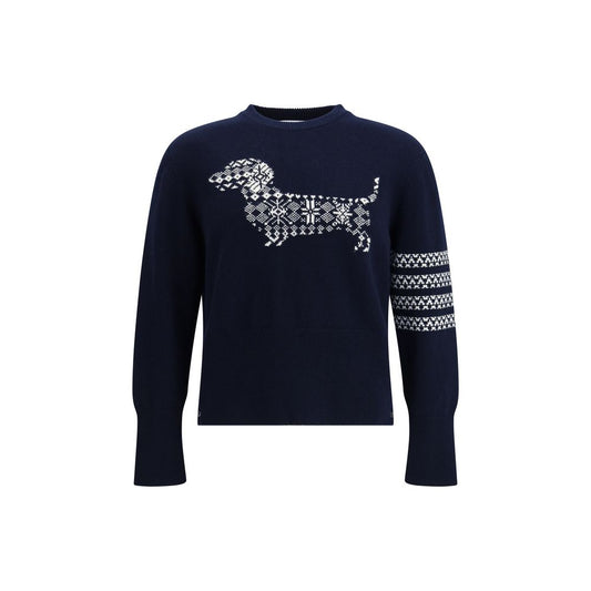 Blue Fleece Wool Sweatshirt