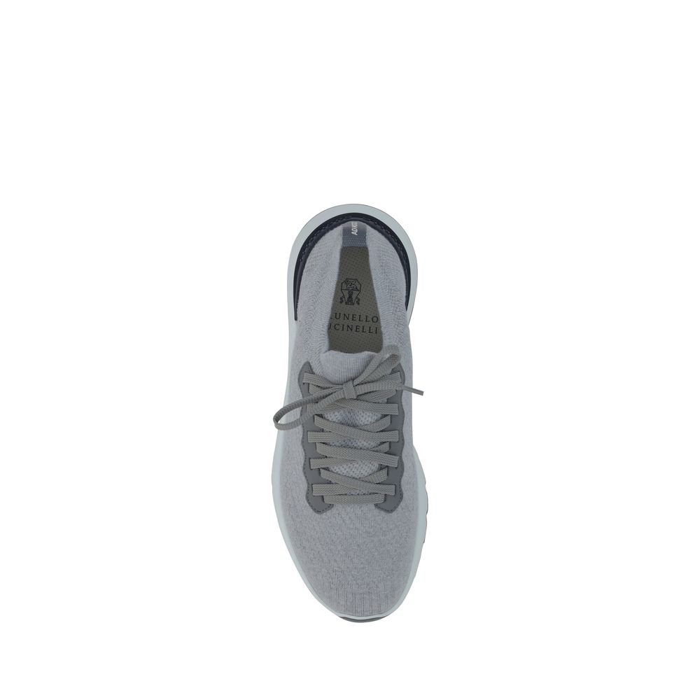 Gray Rubber Low Top Sneakers
