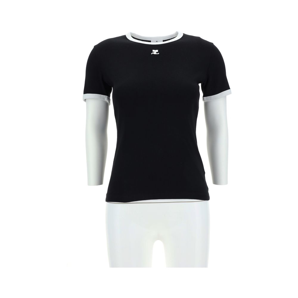 Black Cotton T-Shirt