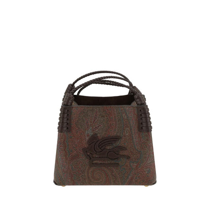 Brown Fabric Handbag