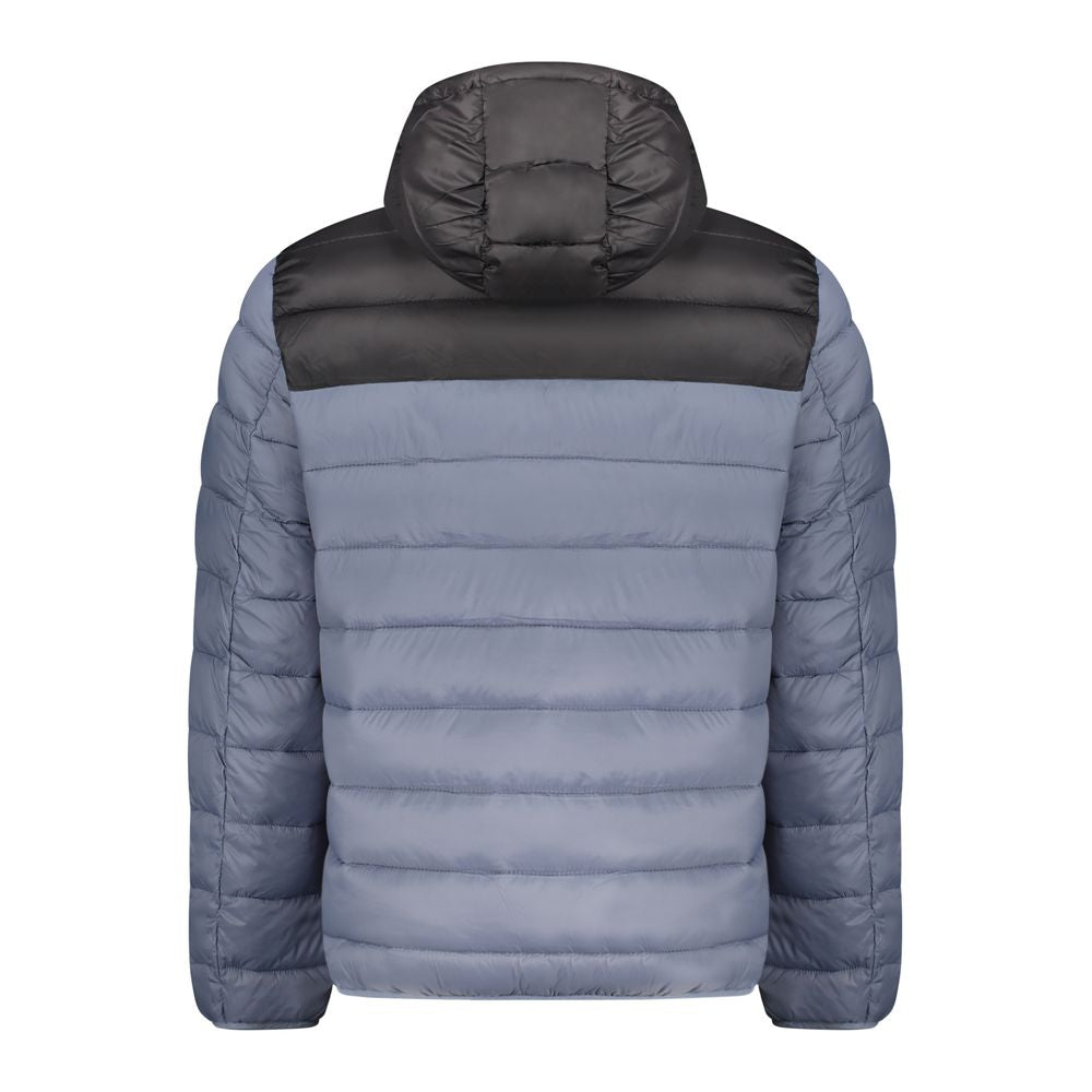 Blue Polyamide Men Jacket