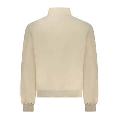 Beige Cotton Men Jacket