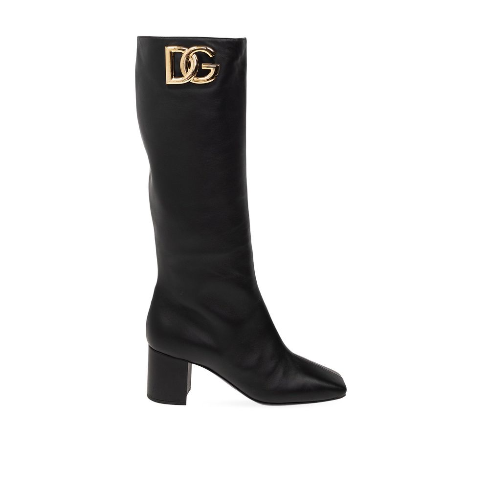 Black Calfskin Ankle Boots
