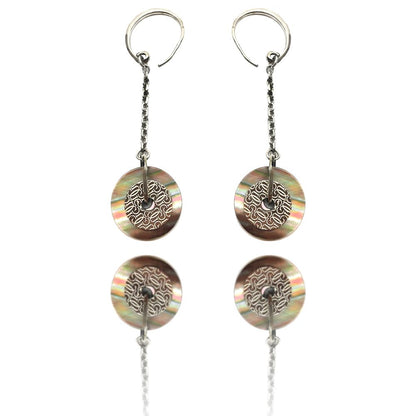 Silver Stainless Steel Earrings