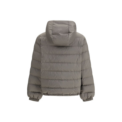 Gray Recycled Polyester Coat