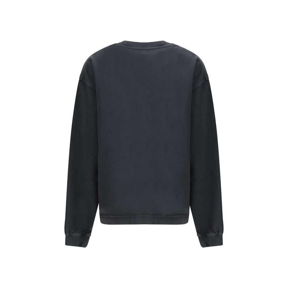 Black Cotton Sweatshirt