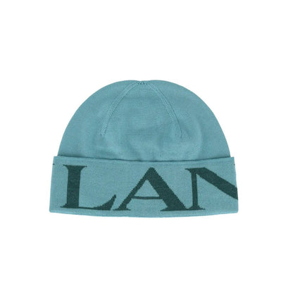 Green Virgin Wool Beanie