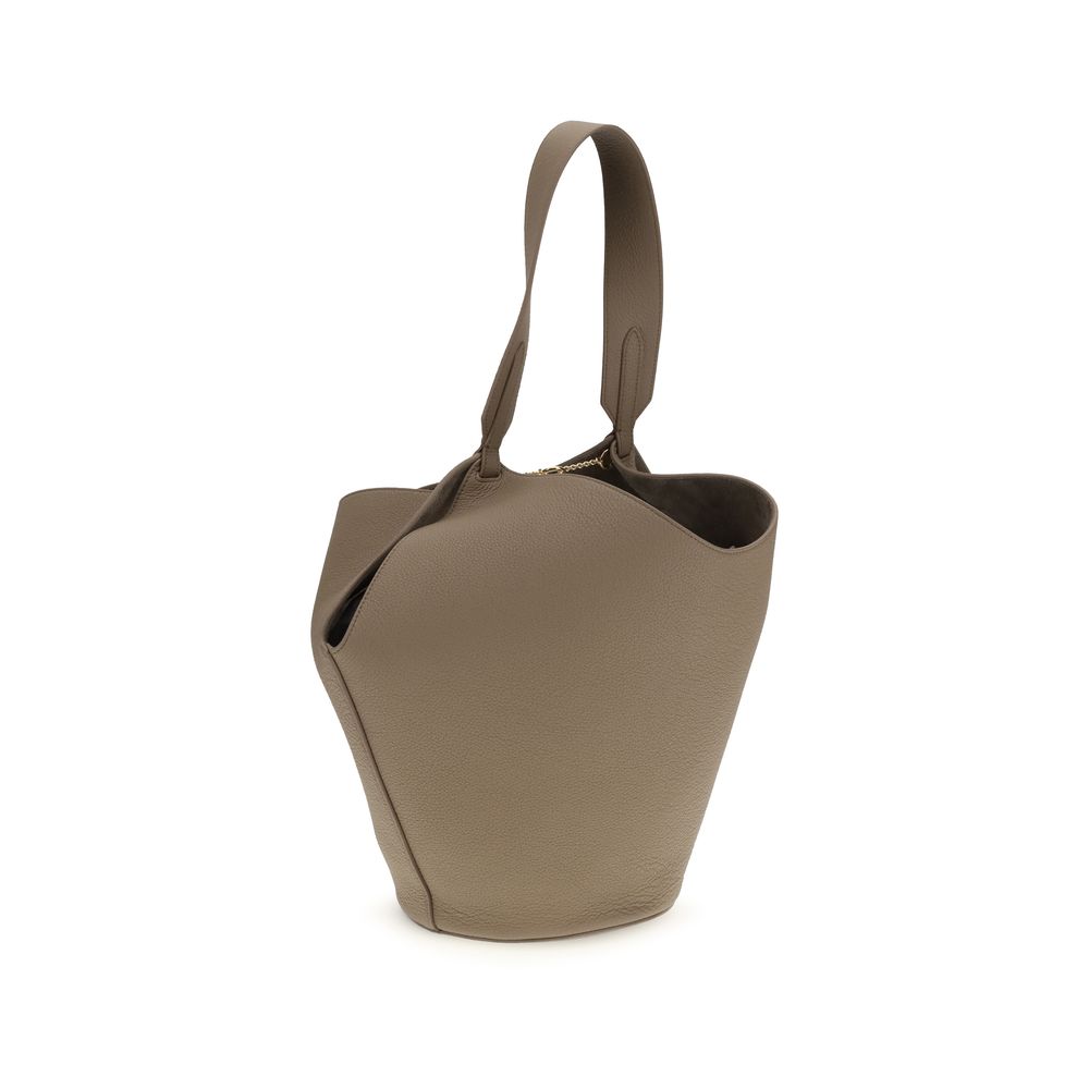 Beige Calf Leather Bos Taurus Shoulder Bag