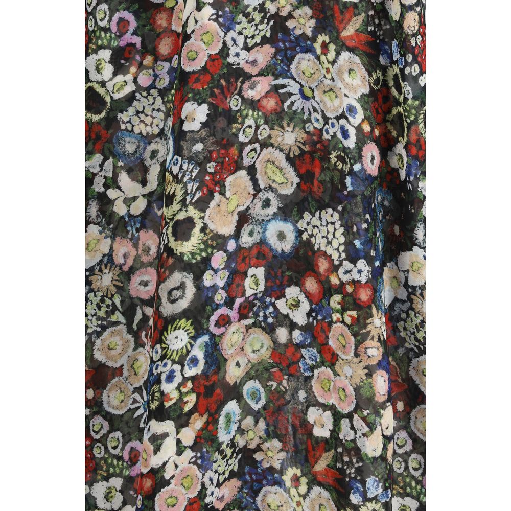 Black Silk Casual Dress