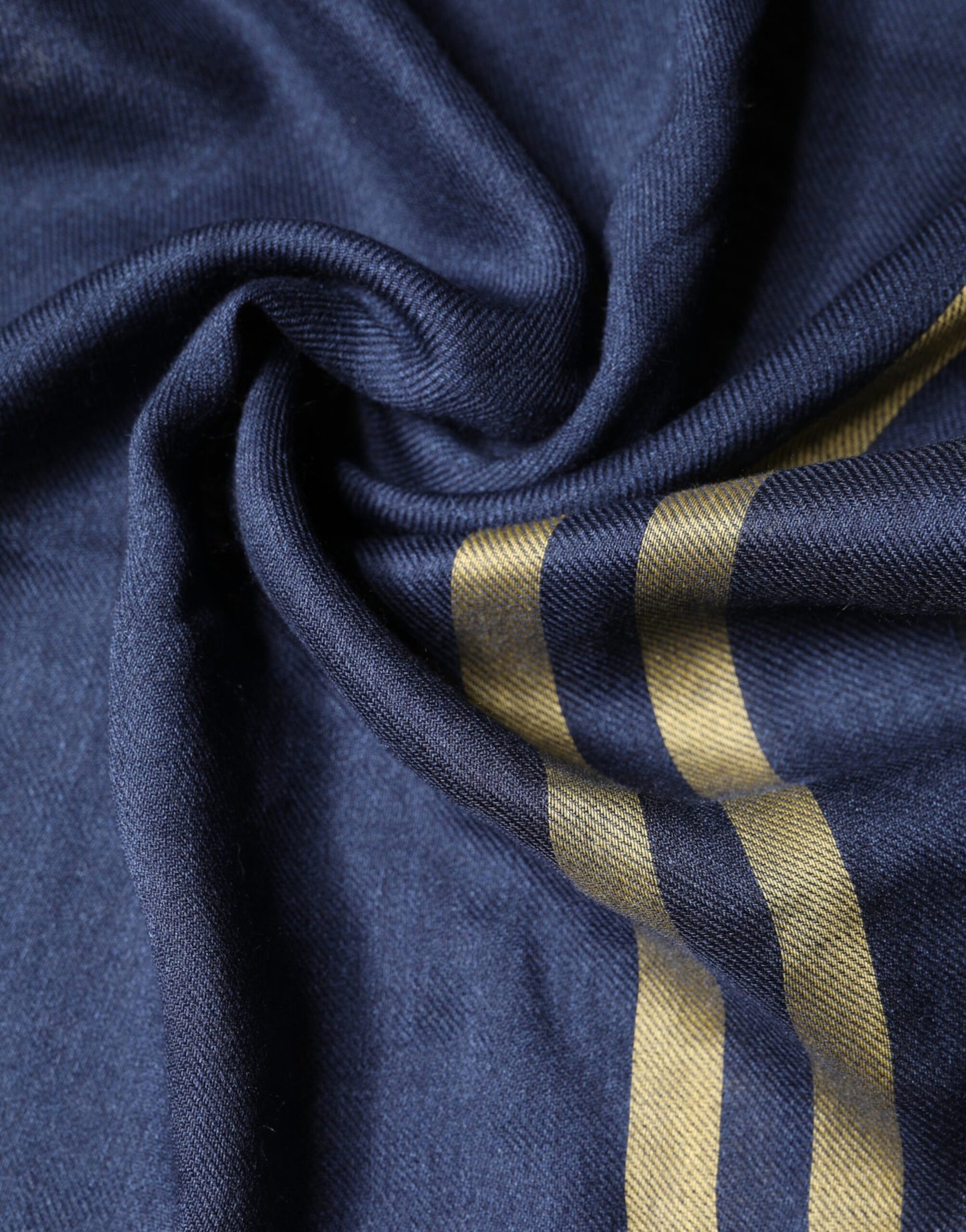 Blue Cashmere Neck Wrap Shawl Fringes Scarf