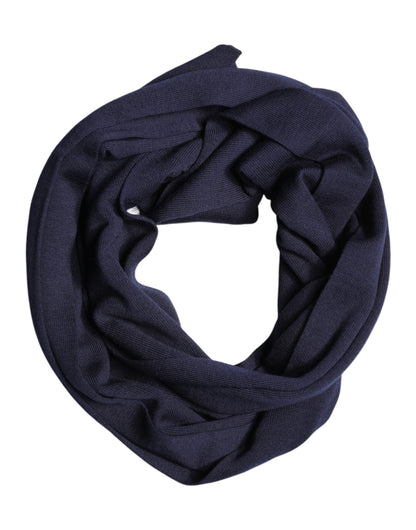 Blue Wool DG Loves London Neck Wrap Scarf