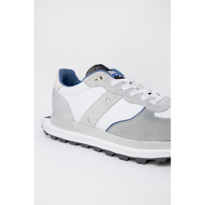 Gray Leather Athletic Sneakers