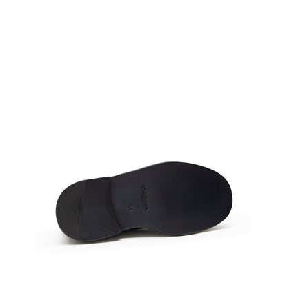 Black Leather Moccassin