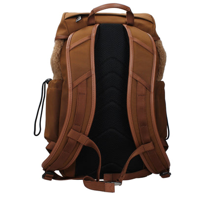 Brown Fabric Backpack