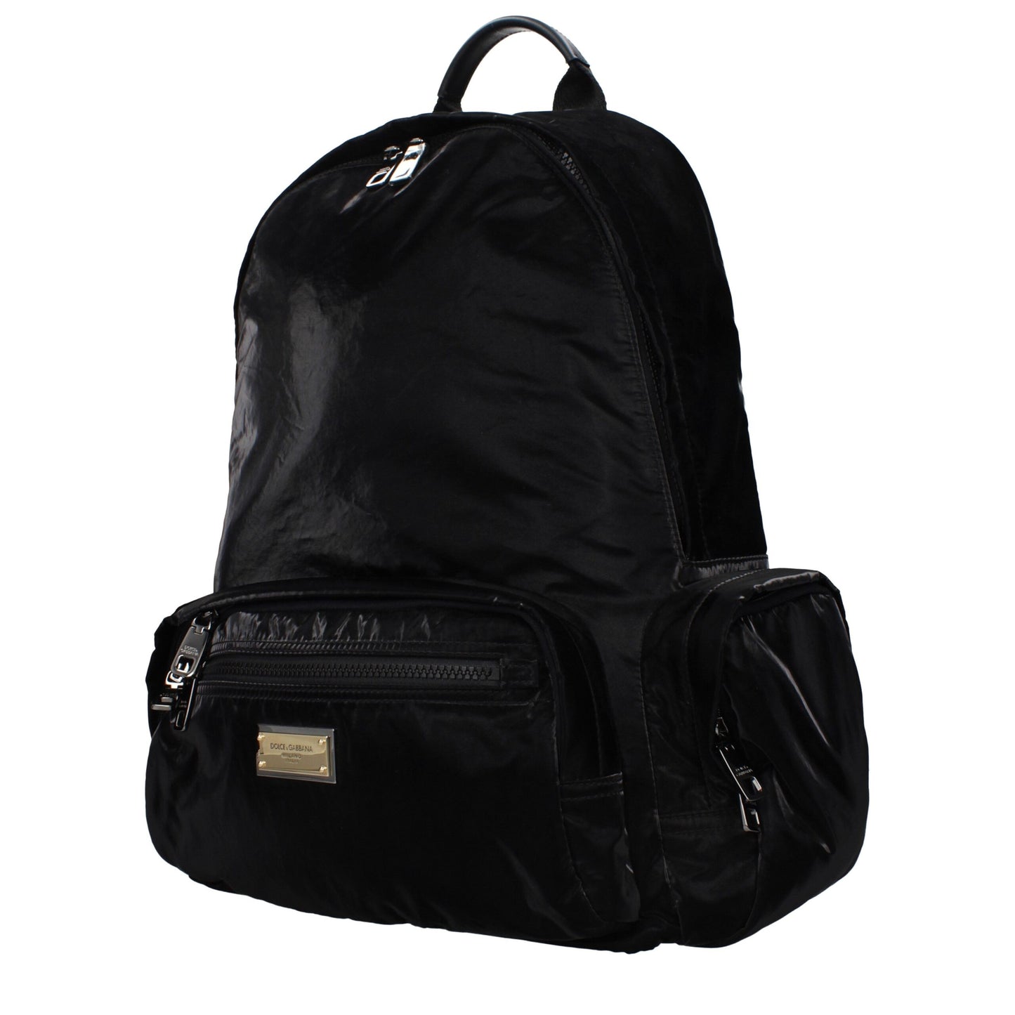 Black Nylon Backpack