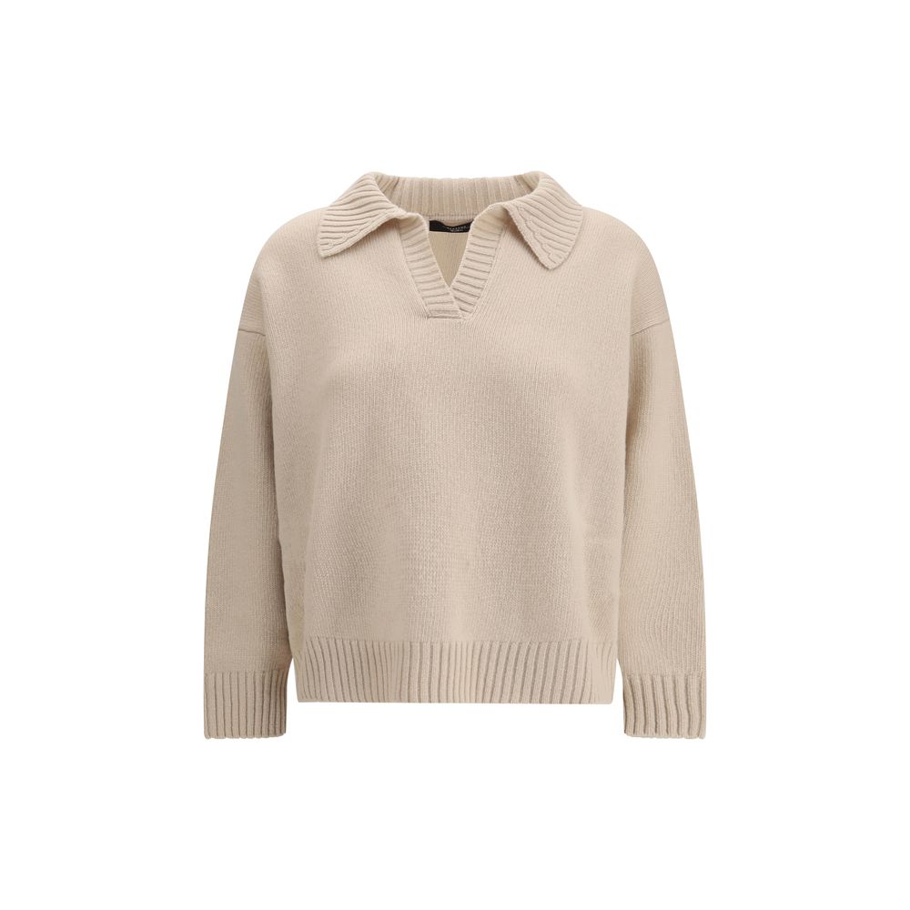 Beige Fleece Wool Sweatshirt