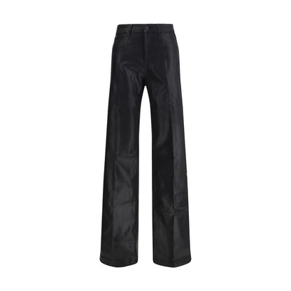 Black Cotton Casual Pants