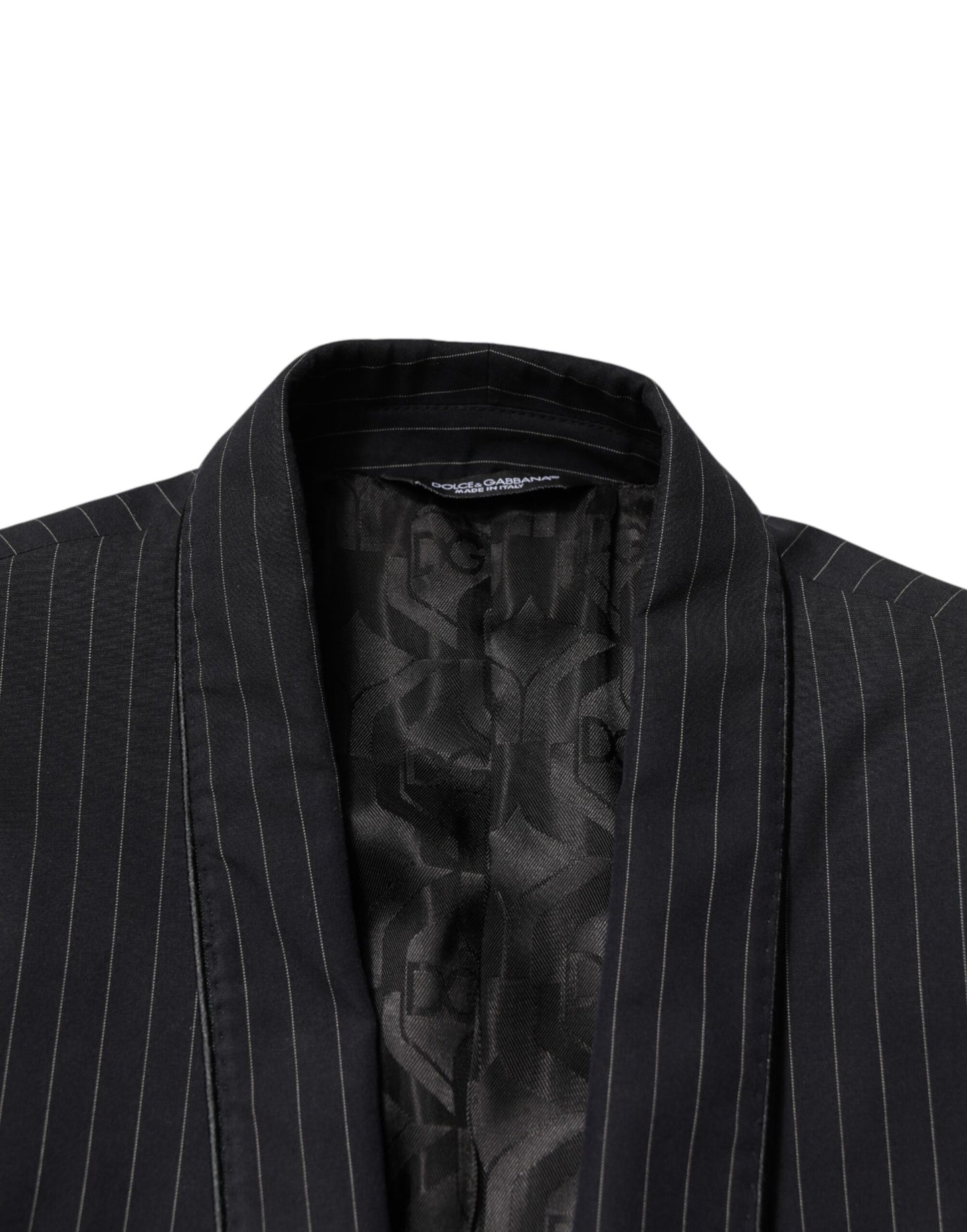 Black Stripes 1 Button Suit Jacket Blazer