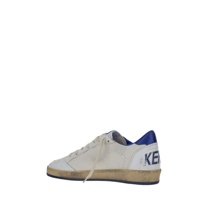 White Calf Leather Bos Taurus Low Top Sneakers