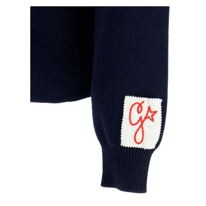 Blue Nylon Sweatshirt