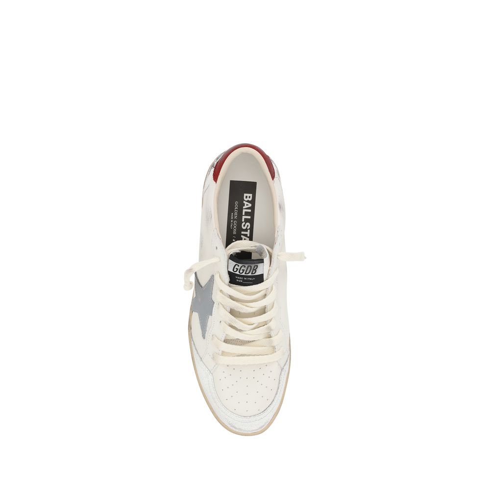 Cream Calf Leather Bos Taurus Low Top Sneakers