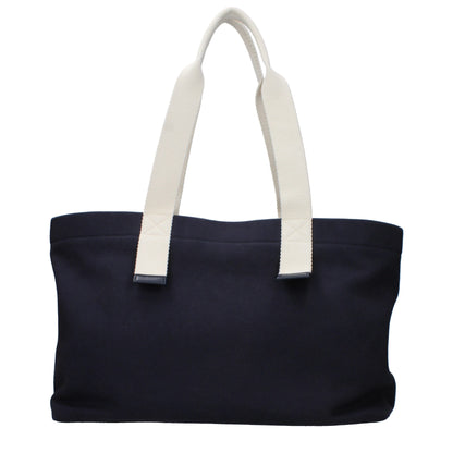 Blue Fabric Shoulder Bag