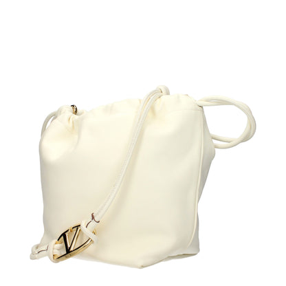 Beige Leather Shoulder Bag