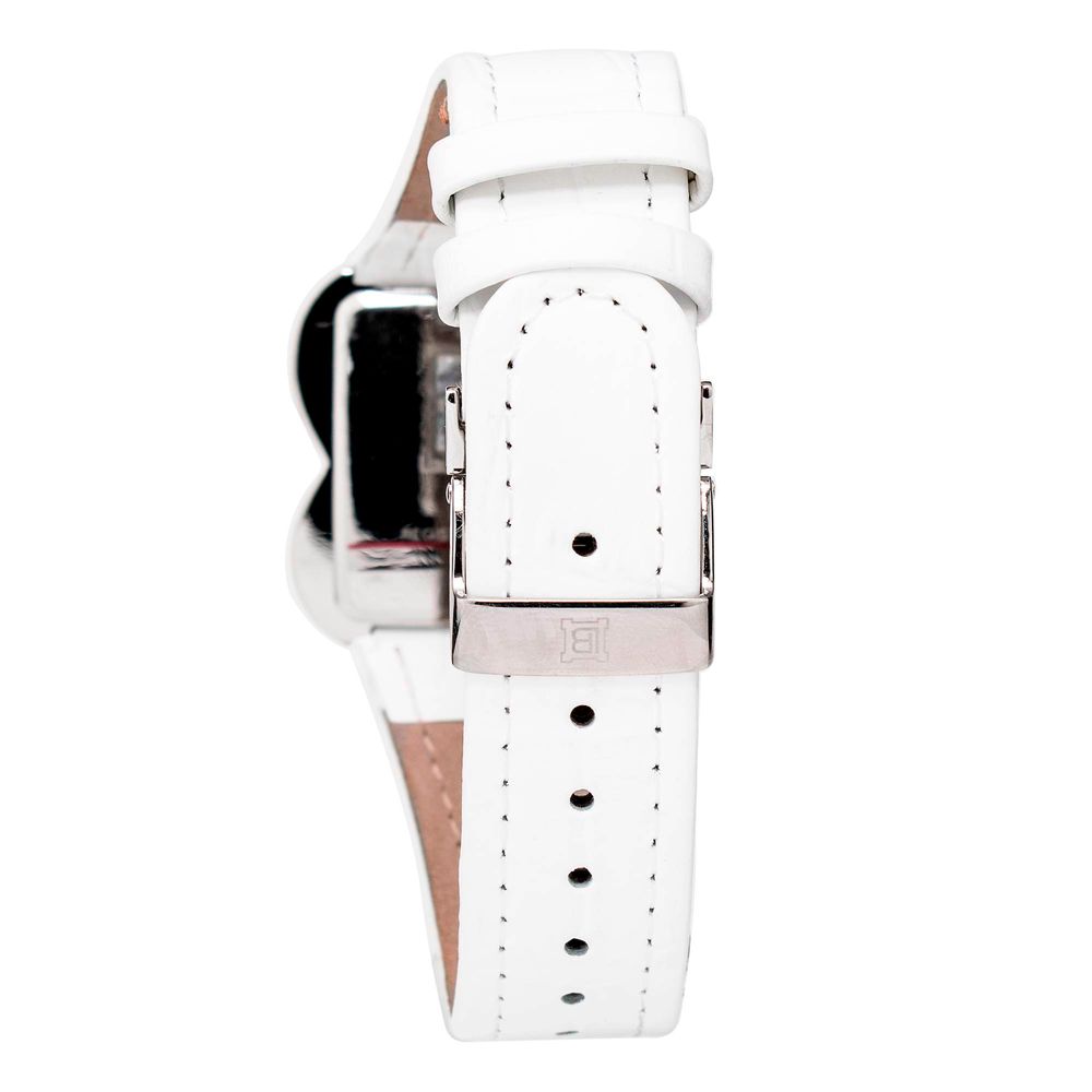 White Leather Dress Watch