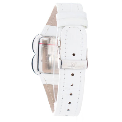 White Leather Dress Watch