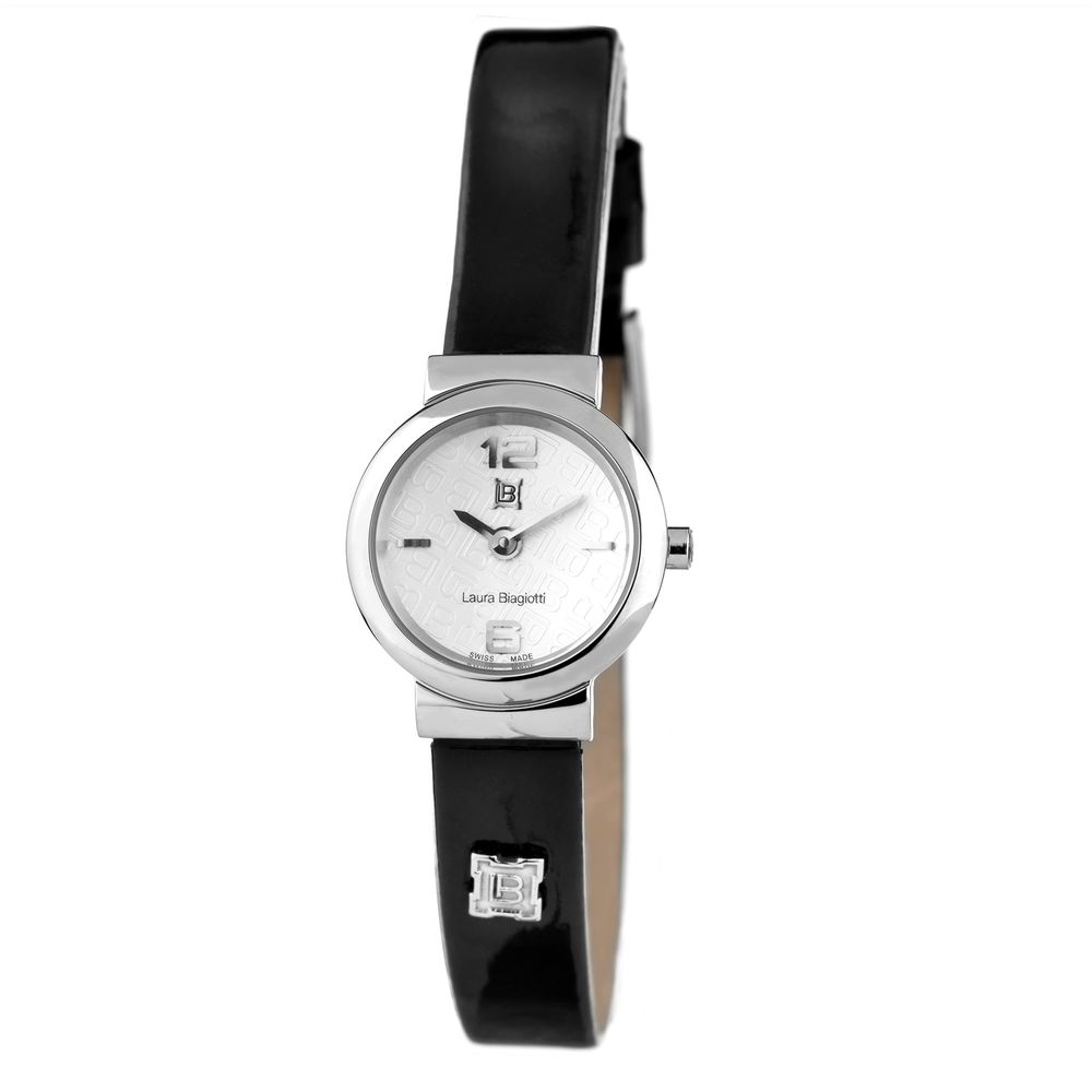 Black Leather Dress Watch