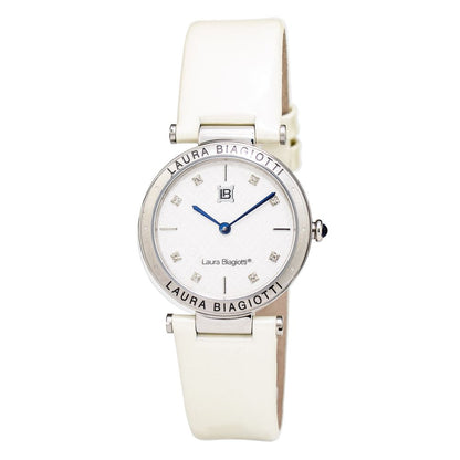Beige Leather Dress Watch