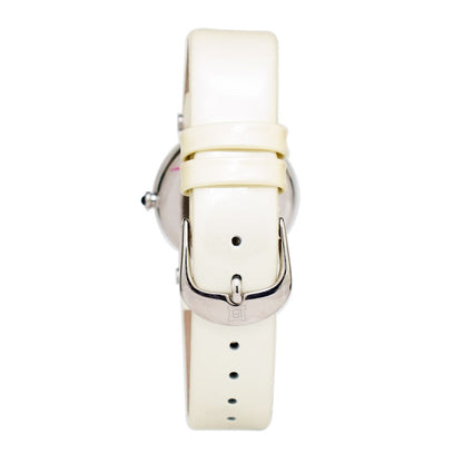 Beige Leather Dress Watch