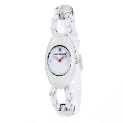 White Leather Dress Watch