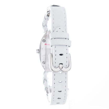 White Leather Dress Watch