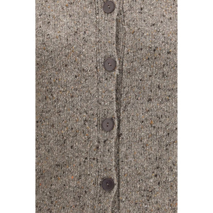 Beige Cashmere Cardigan