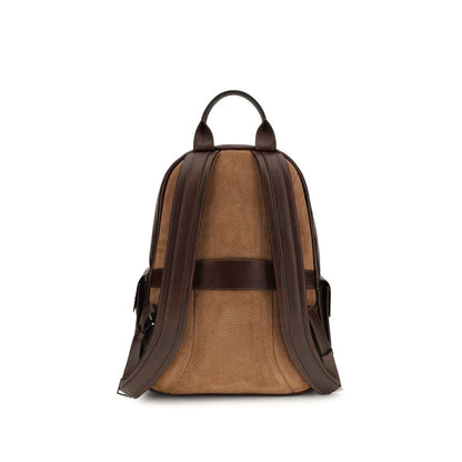 Brown Calf Leather Bos Taurus Backpack
