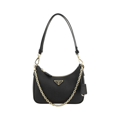 Black Calf Leather Bos Taurus Shoulder Bag