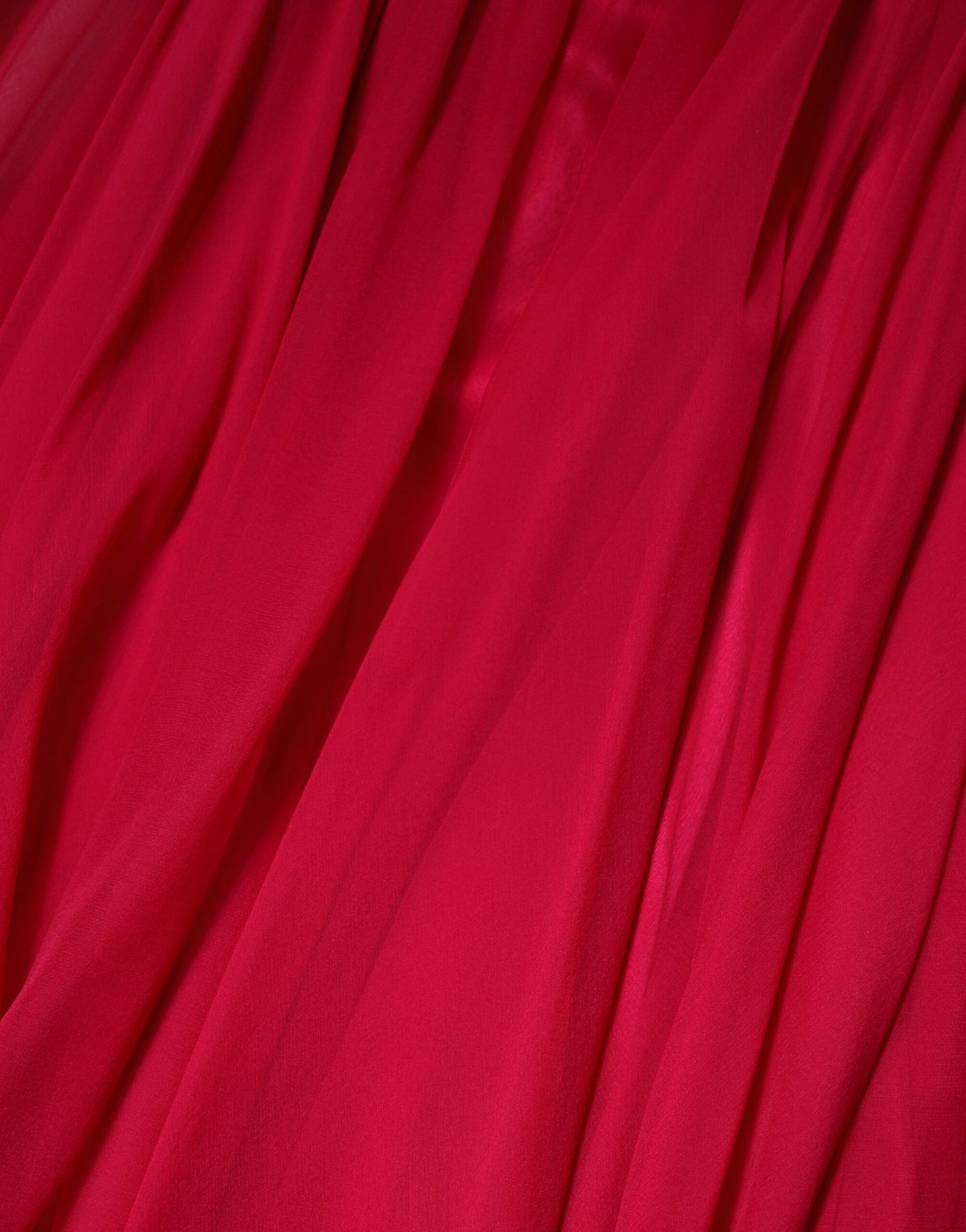 Pink Silk Embellished A-line Midi Dress