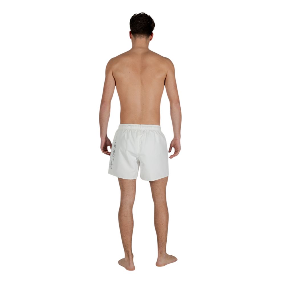 Bicolor Polyester Swim Shorts